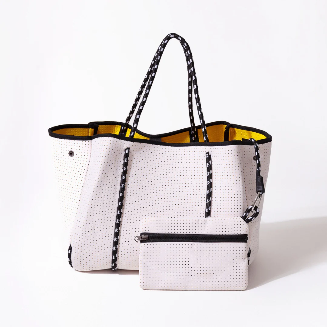 DETACHABLE POUCH WHITE YELLOW - Image 2