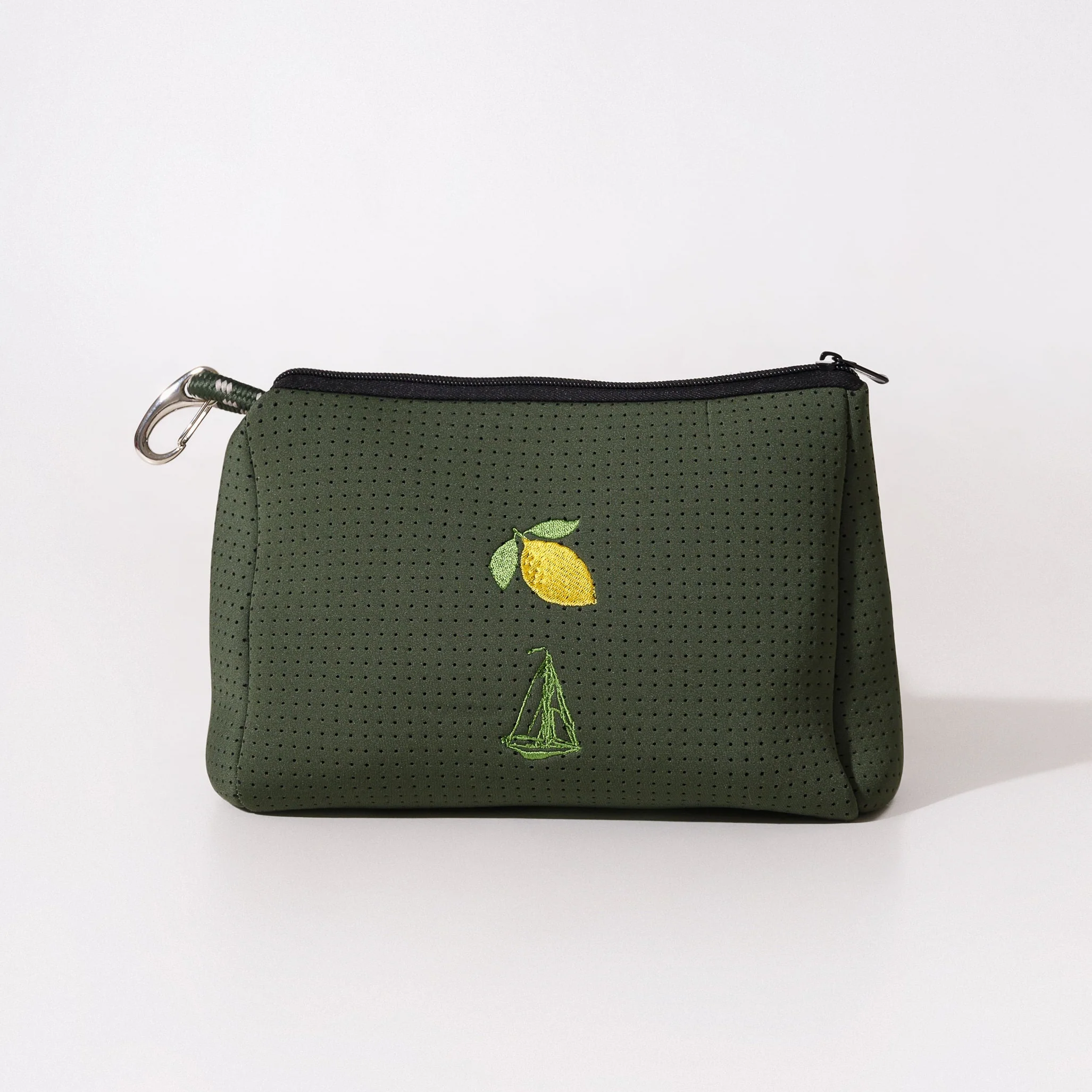 ESSENTIAL POUCH MOSS - SAILBOAT + LEMON