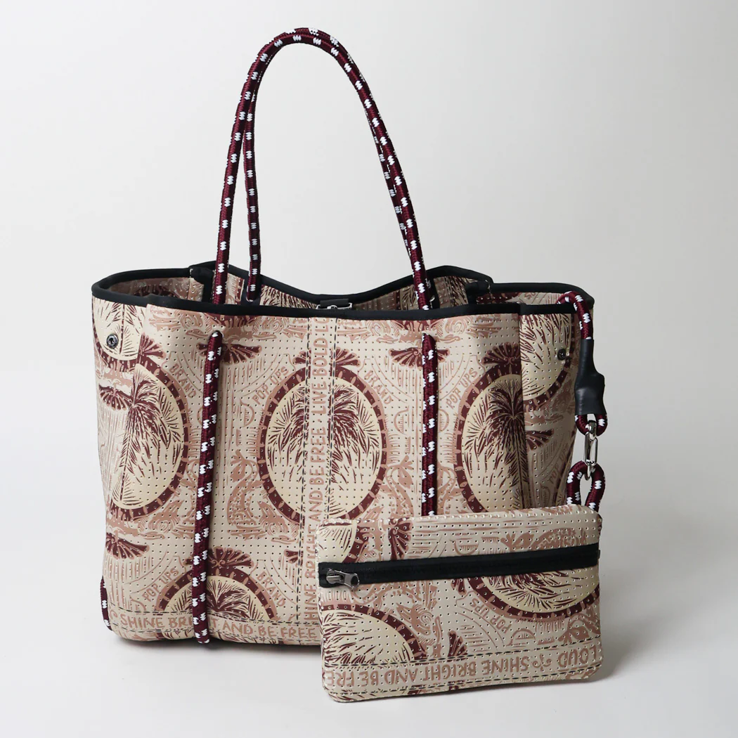 EVERYDAY TOTE POP UPS SCARF BEIGE - Image 2