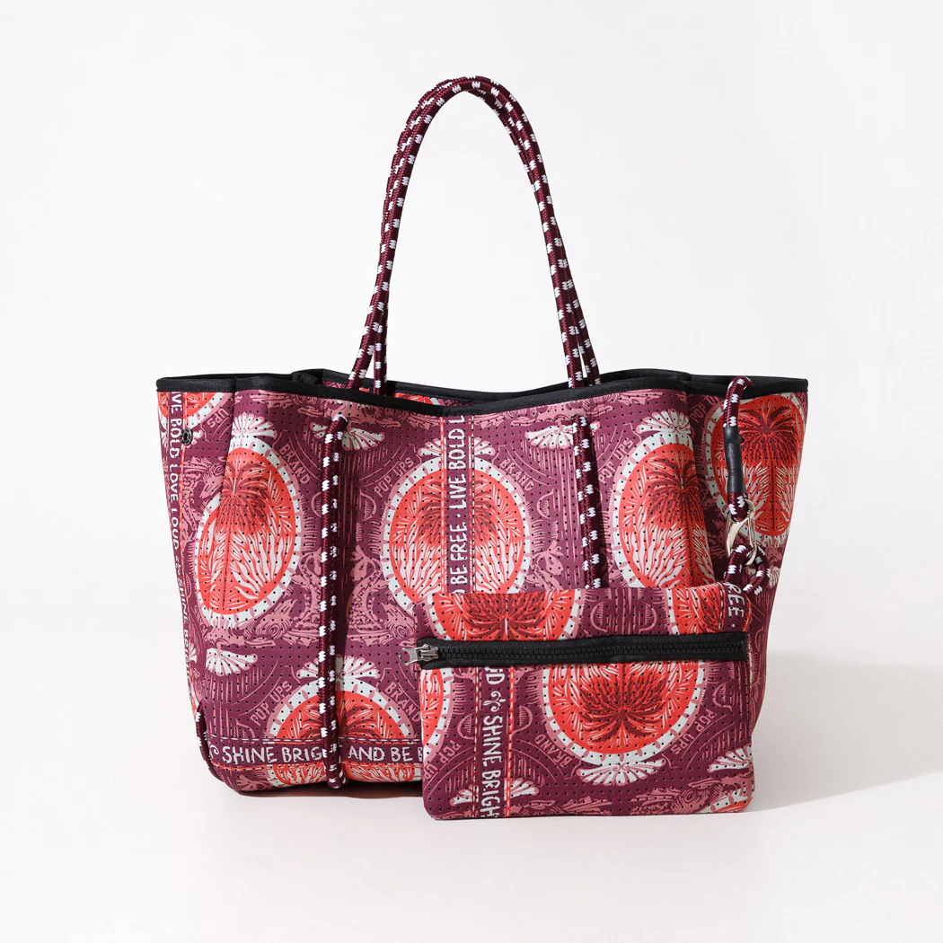 EVERYDAY TOTE POP UPS SCARF RED - Image 2