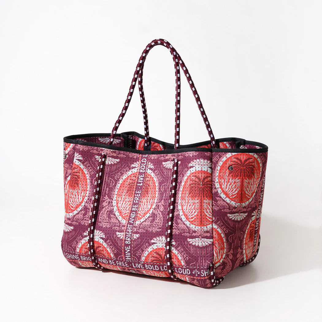 EVERYDAY TOTE POP UPS SCARF RED - Image 3