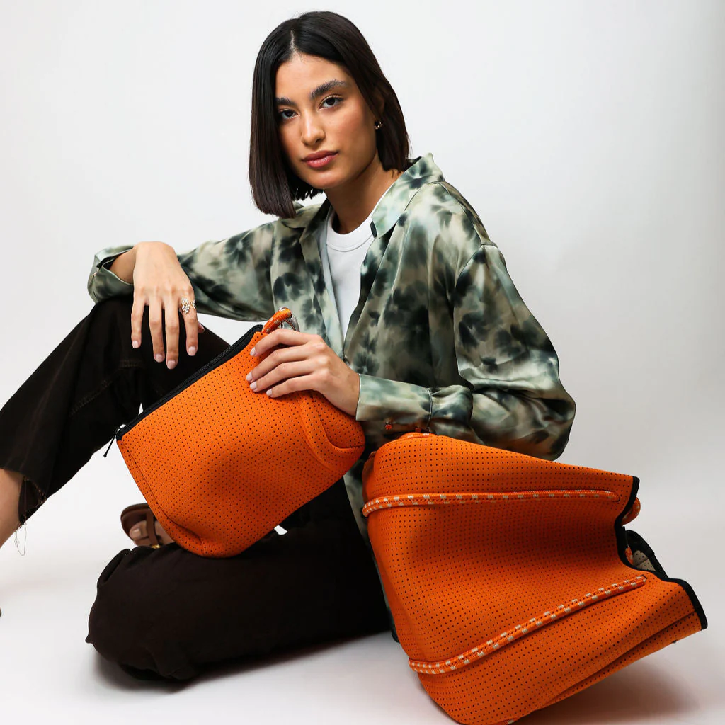 BURNT ORANGE BASIC SET - EVERYDAY TOTE AND POUCH - Image 3