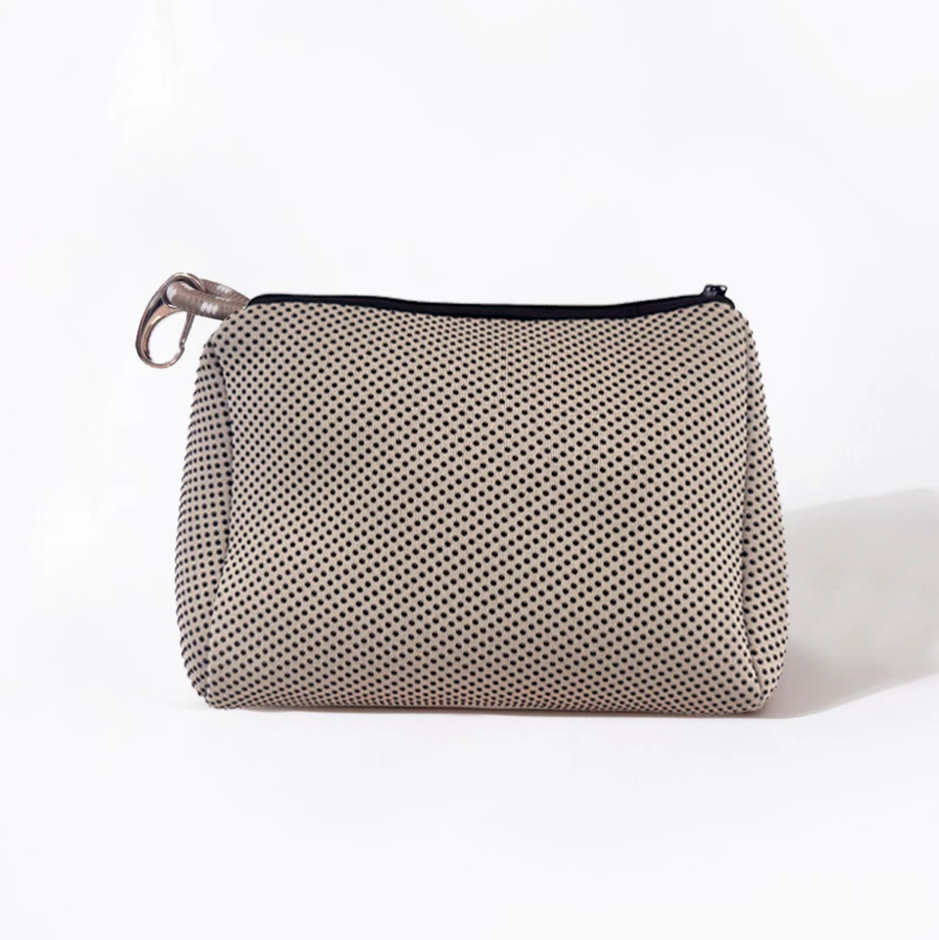 TAUPE DOTTED BASIC SET - EVERYDAY TOTE AND POUCH - Image 3